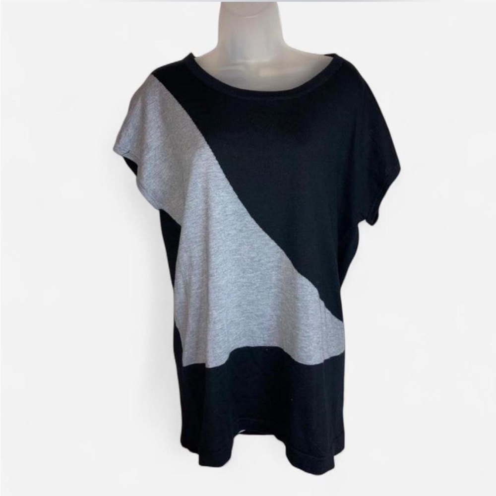 🛍️NWT Kenneth Cole Reaction color block blouse Lg